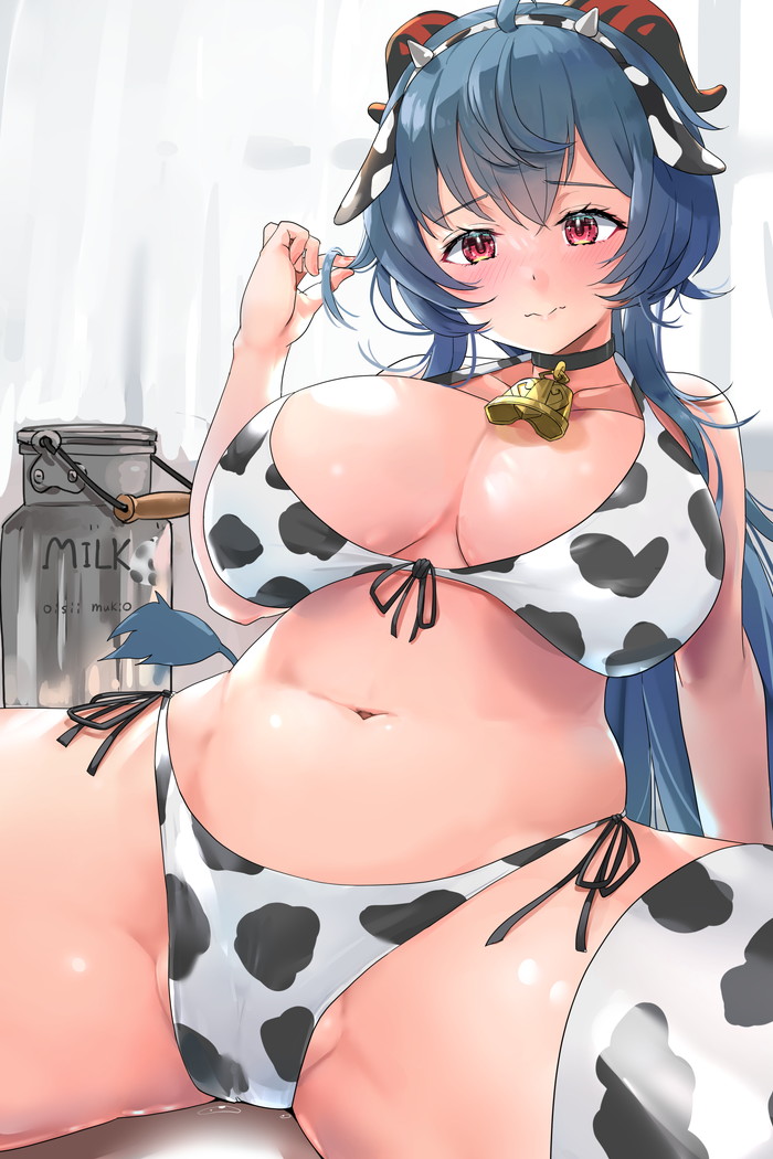 【二次】爆乳ホルスタインおっぱいが似合う牛ビキニのエロ画像 Part2