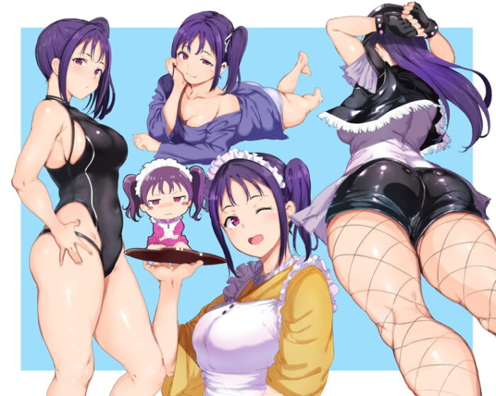 紫色の髪のアニメ、ゲームキャラのエロ画像 Part1