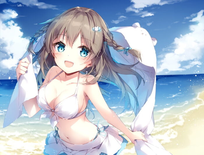 【100枚】夏っぽい青空と水着美少女の非エロ二次画像まとめ