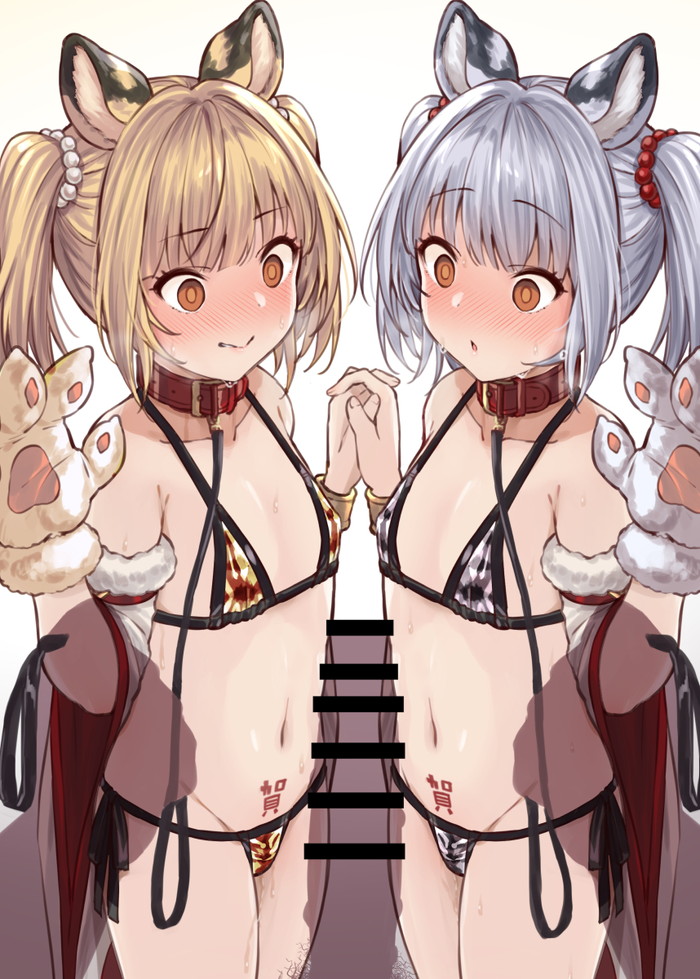 【二次】猫耳、狐耳などが生えたケモミミっ娘たちのエロ画像 Part５９