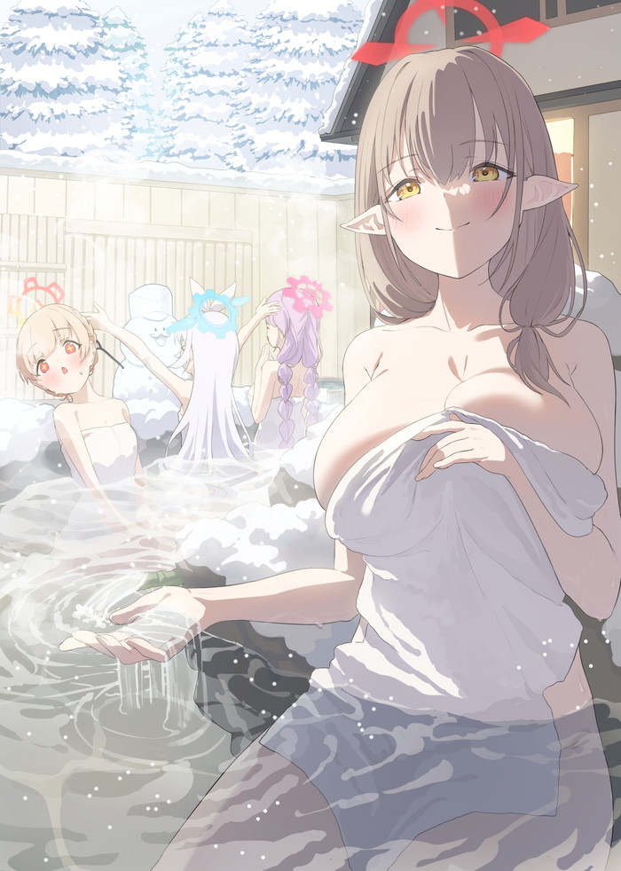 【二次】露天風呂と美少女がセットになったエロ画像まとめ Part3