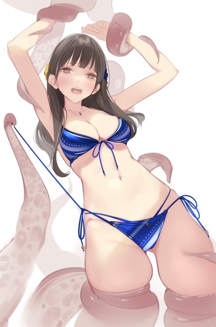 【二次】パンティーや水着の紐がシュルリとほどけてるエロ画像が興奮する Part2