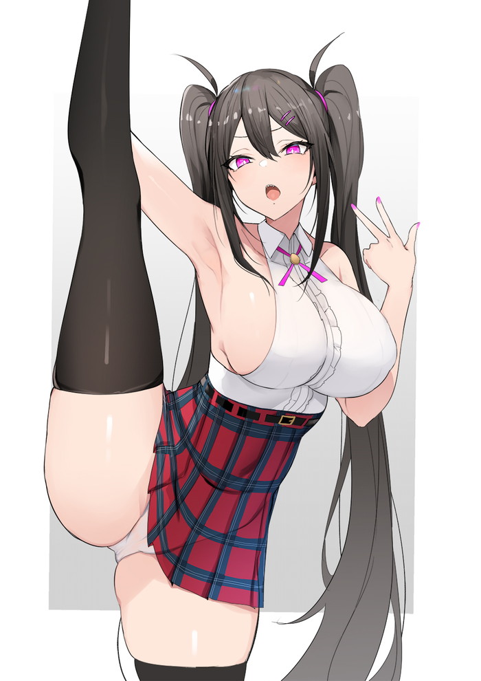 【二次】おっぱいがデカすぎて横乳がはみ出した格好がエロすぎるｗｗｗ Part2【画像】